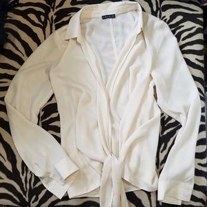 Elegant Tie Up Blouse